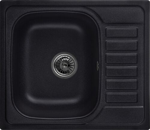 Кухонная мойка Granula GR-5801 черный, 575x495 мм