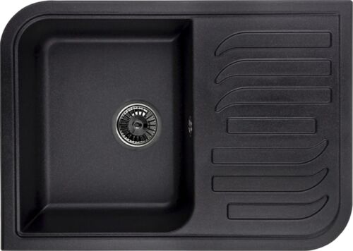 Кухонная мойка Granula GR-7001 черный, 695x495 мм