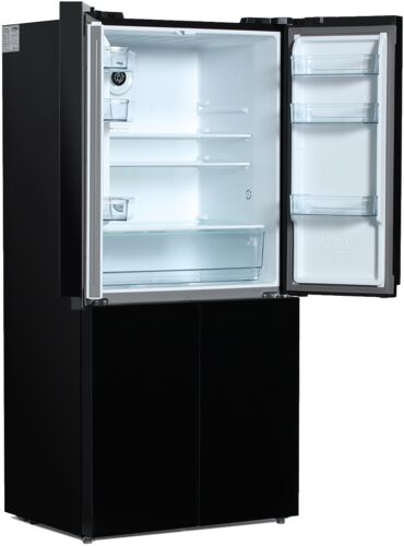 Холодильник Hyundai CM5005F черное стекло