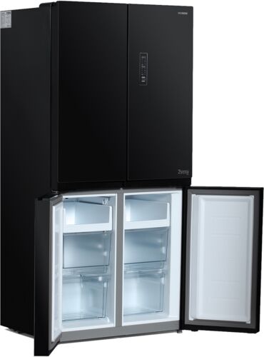 Холодильник Hyundai CM5005F черное стекло