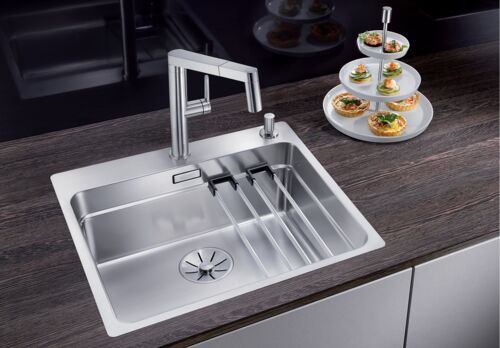Кухонная мойка Blanco Etagon 500-IF/A нерж.сталь зеркальная полировка, с клапаном-автоматом, 521748