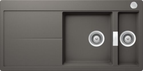 Кухонная мойка Schock Horizont 60D (D-150) серебристый камень, Cristadur, 1000х500, 700977