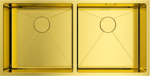 Кухонная мойка Omoikiri Taki 86-2-LG светлое золото, нерж. сталь, 4993792