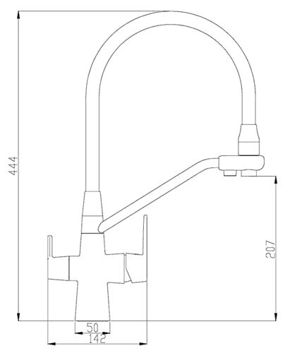 Смеситель Zorg Steel Hammer SH 903-8 BRONZE