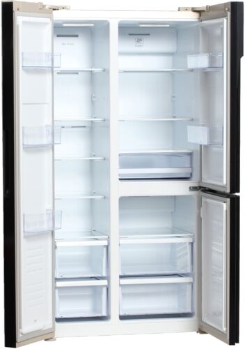 Холодильник Hyundai CS5073FV шампань стекло