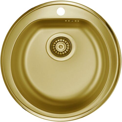 Кухонная мойка Alveus Form 30 сифон, D510, золото, 1070808