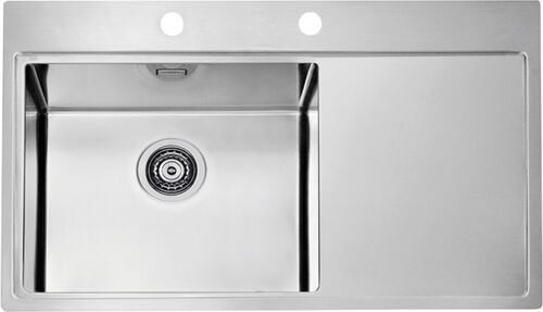 Кухонная мойка Alveus Pure 50 1103652000 сифон, клапан-автомат, левая, нерж.сталь