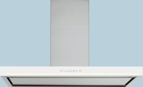 Вытяжка Falmec BLADE 90 IX (800) STEC Нержавеющая сталь, белое стекло